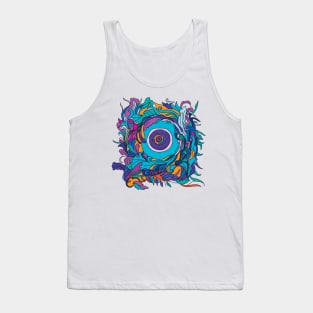 Perception psychedelic eye with iris Tank Top